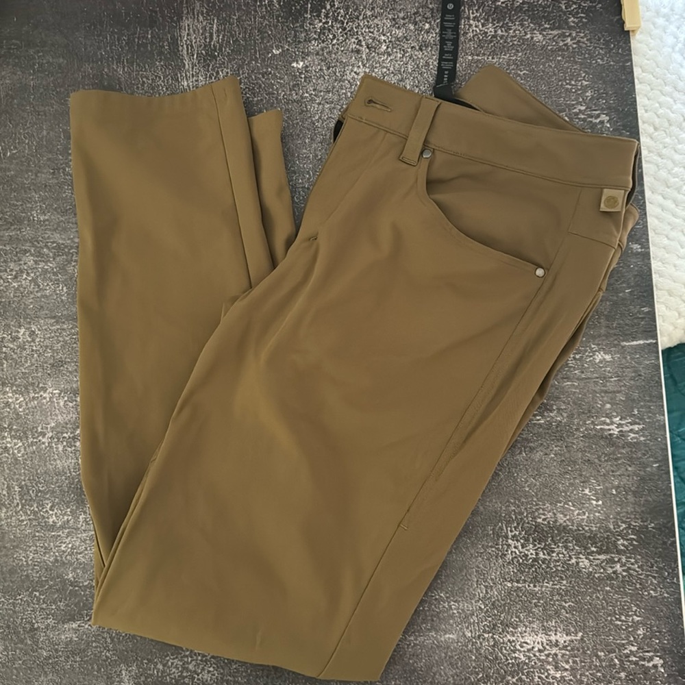 Lululemon men’s ABC pants. Khaki. 30/31. Great condition.